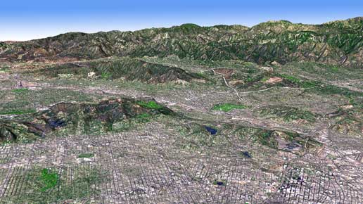 NASA ASTER, Los Angeles basin