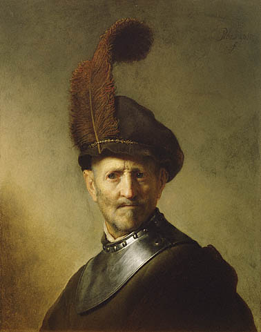 Rembrandt, An Old Man in Military Costume, c1630-31 (Getty Center)