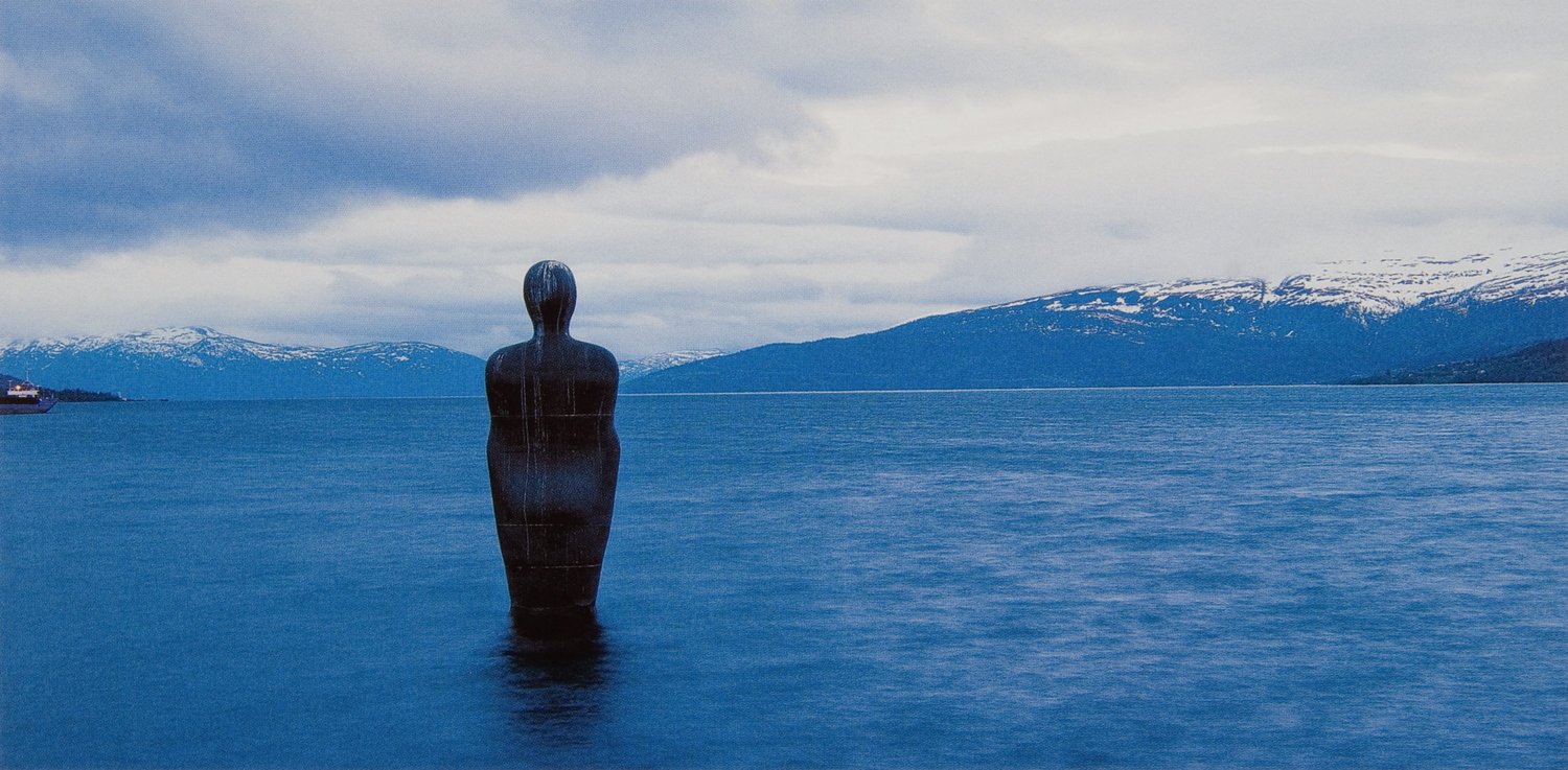 Antony Gormley, Havmann, 1995 (in Ranfjord, Mo i Rana, Norway)