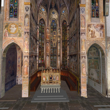 Angolo Gaddi, Fresco cycle of the Legend of the True Cross, Main Chapel, Santa Croce, Florence, 1380s (image courtesy of http://www.santacroceopera.it)