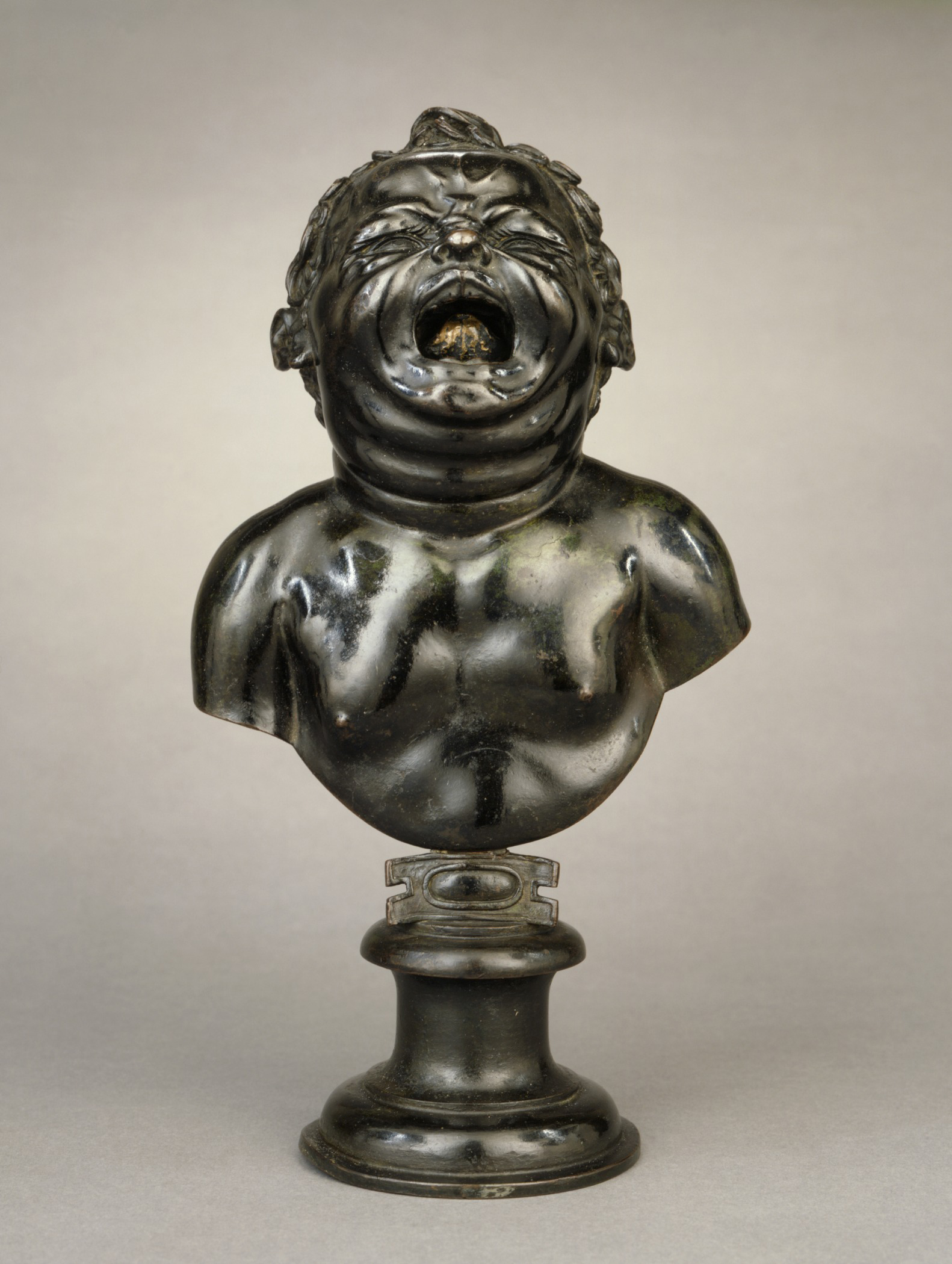 Hendrick de Keyser, Bust of A Crying Child, c. 1615, bronze with traces of silver (#(M.84.37)