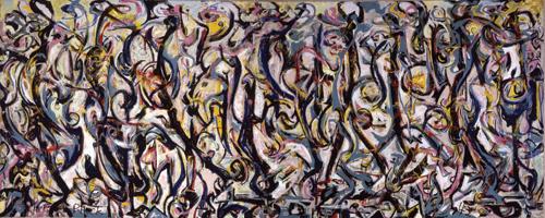 Jackson Pollock, Mural, 1943, 8 X 20 feet (photo: University of Iowa Museum of Art, #1959.6)