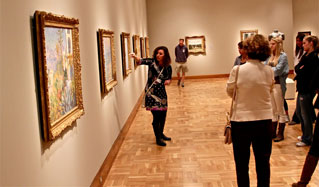 Docents leading a gallery tour at the Santa Barbara Museum of Art (photo: SBMA)